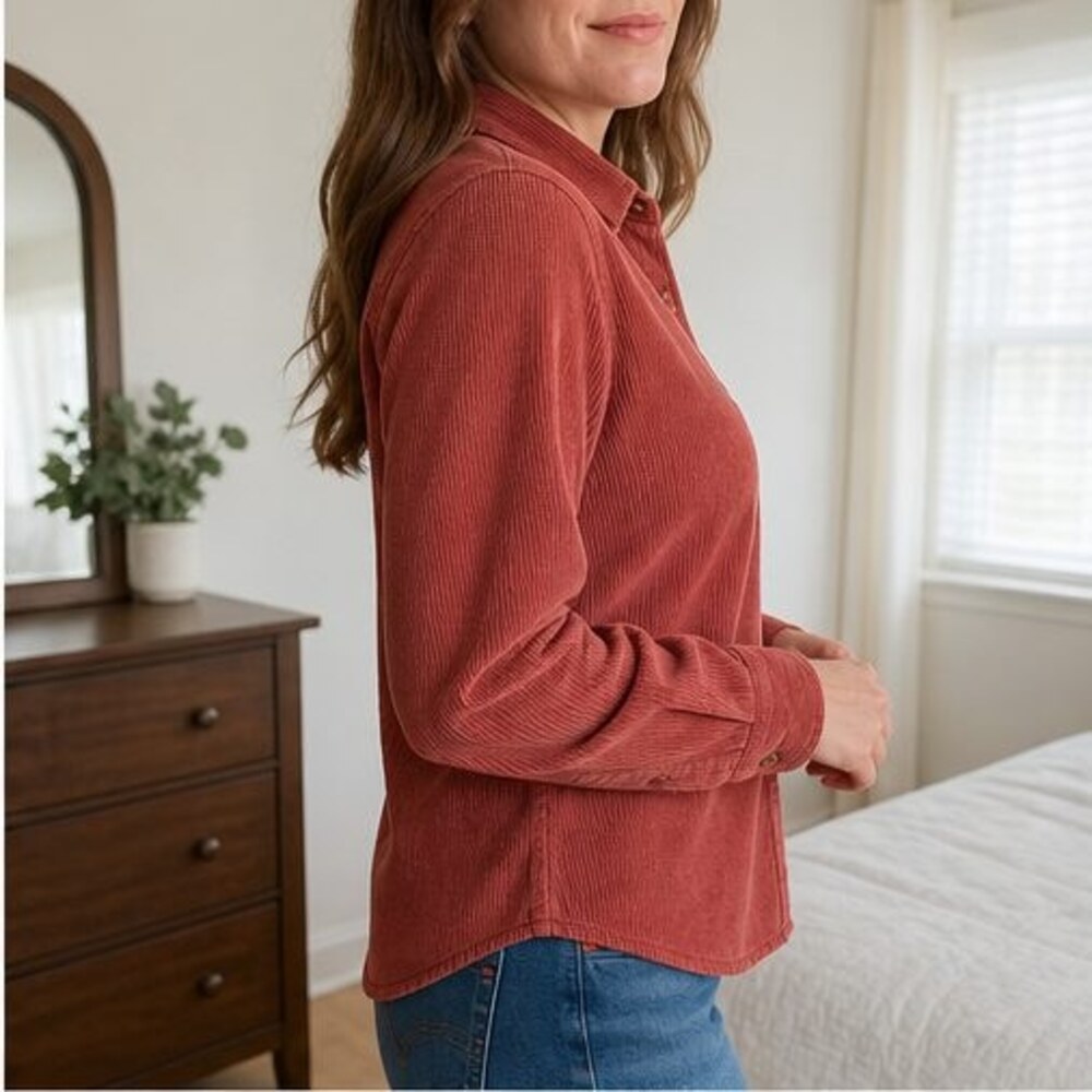 Rust Smocked Top - Picture 3 of 6